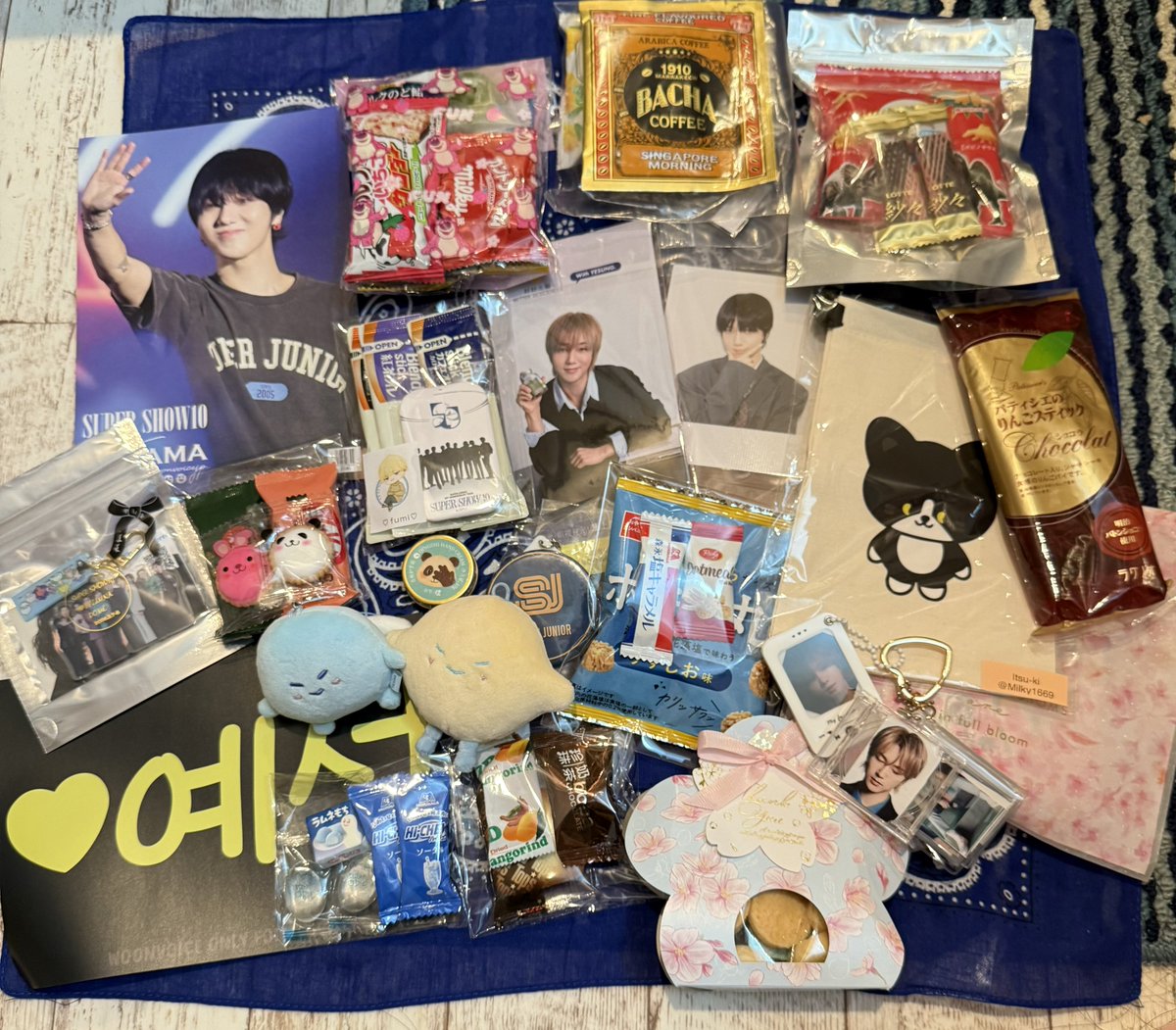 スパショ10ベルーナ2日間でお会いしたお友達、グッズ交換していただいた皆様、私の企画に参加いただいた皆様ソンムルありがとうございました🥹かもめの玉子🍓大好物です🙏☺️