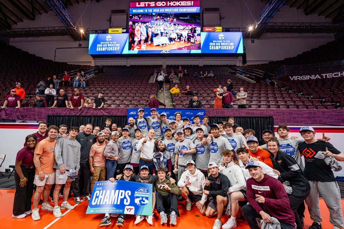 HokiesWrestling's tweet photo. 𝐆𝐨𝐨𝐝 𝐦𝐨𝐫𝐧𝐢𝐧𝐠 𝐟𝐫𝐨𝐦 𝐭𝐡𝐞 𝐛𝐚𝐜𝐤-𝐭𝐨-𝐛𝐚𝐜𝐤 𝐀𝐂𝐂 𝐂𝐡𝐚𝐦𝐩𝐬 ☀️😎

#ALLINALLTHETIME #Hokies 🦃 https://t.co/R0SQ6VWEXF