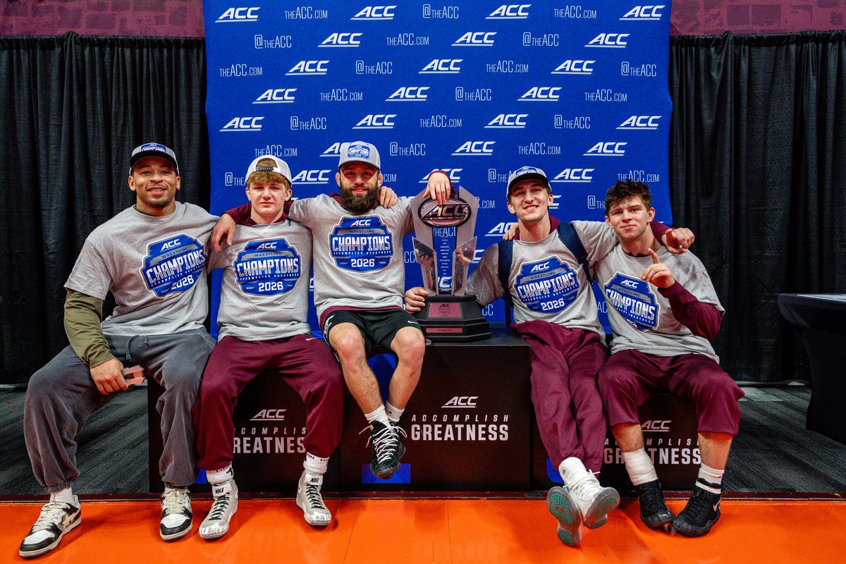 HokiesWrestling's tweet photo. 𝐆𝐨𝐨𝐝 𝐦𝐨𝐫𝐧𝐢𝐧𝐠 𝐟𝐫𝐨𝐦 𝐭𝐡𝐞 𝐛𝐚𝐜𝐤-𝐭𝐨-𝐛𝐚𝐜𝐤 𝐀𝐂𝐂 𝐂𝐡𝐚𝐦𝐩𝐬 ☀️😎

#ALLINALLTHETIME #Hokies 🦃 https://t.co/R0SQ6VWEXF