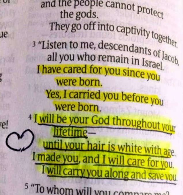 JesusSavesUs777's tweet photo. Have a Good Monday!

Isaiah 46:4 https://t.co/vAp2OHu0CR