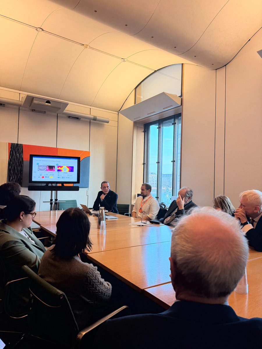FusionAPPG's tweet photo. Last week, we hosted an educational briefing in Parliament with First Light Fusion on their innovative FLARE approach to inertial fusion.

Chaired by @jowhite__, we explored why fusion matters for the UK and how FLARE could accelerate the path to commercial fusion energy. (1/2) https://t.co/xUPJpD95dW