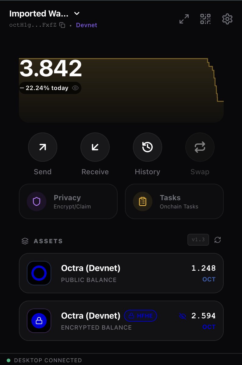 upcoming <a href="/0xio_xyz/">0xio</a> extensions on devnet paired with desktop for <a href="/octra/">octra</a> computation