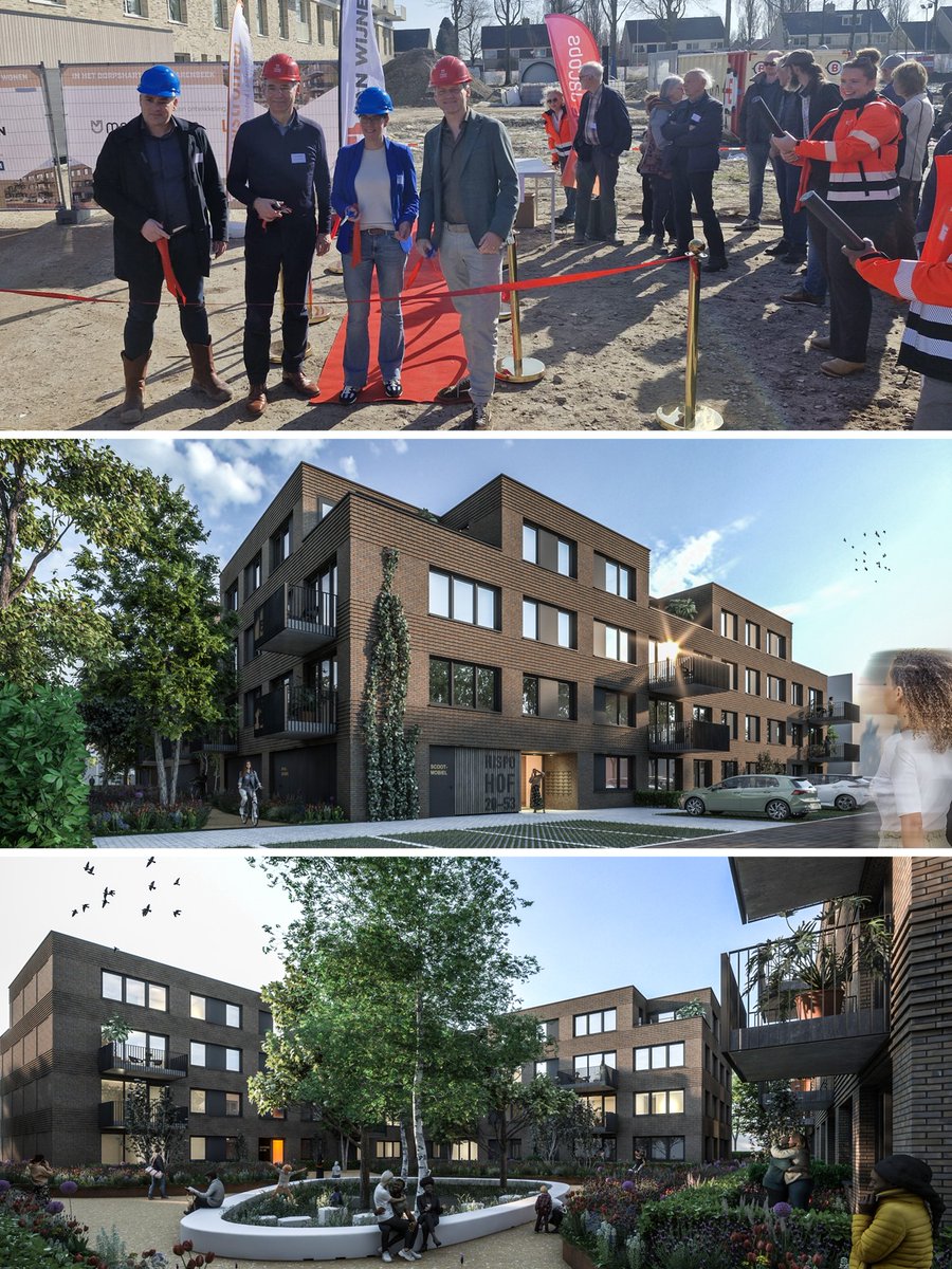𝗦𝘁𝗮𝗿𝘁 𝗯𝗼𝘂𝘄 𝗛𝗶𝘀𝗽𝗼𝗵𝗼𝗳 𝗛𝗶𝗹𝘃𝗮𝗿𝗲𝗻𝗯𝗲𝗲𝗸

Belangrijke stap in ontwikkeling van nieuwe woonplek in centrum. In het plan komen 53 sociale huur- en koopappartementen samen rondom groene binnentuin – een plek waar ontmoeting, wonen en natuur samenkomen.