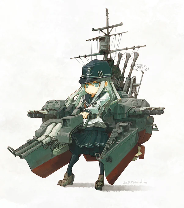 今回のご挨拶向けのイラストには、描くことを控えましたが…うちのアカウントが広く周知されたのは、やはり 二次創作として描かせていただきました、艦これの響さん達の存在が大きかったと思っております。 だいぶ好き勝手した二次創作で、今思えば