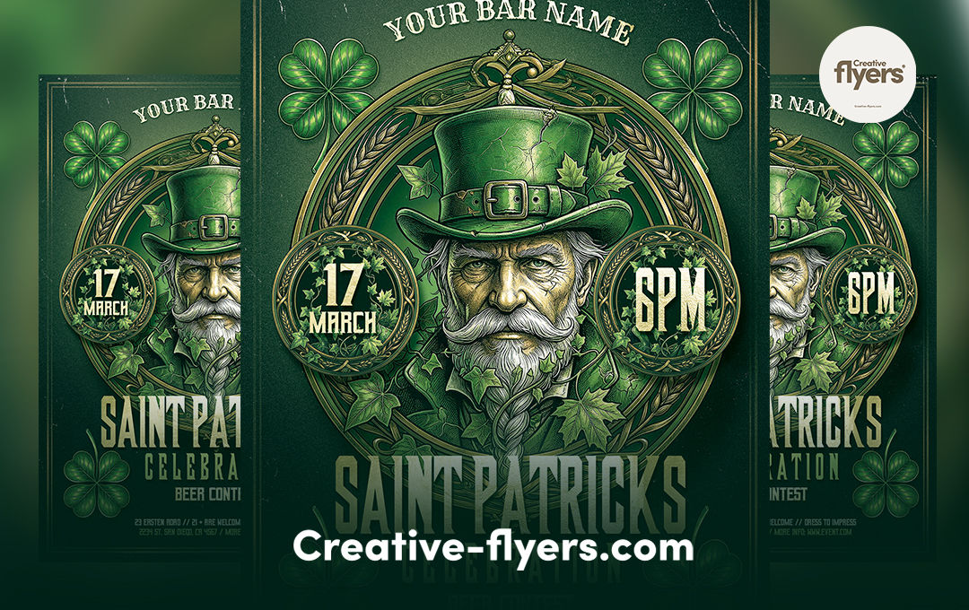 creative_flyers's tweet photo. 🍀 Level Up Your St. Paddy’s Game! 🍀
https://t.co/qKiolB9bGe

St. Patrick’s Day Celebration flyer template. by @creative_flyers 

#StPatricksDay #FlyerDesign #PSDTemplates #GraphicDesign #IrishNight #BarPromotion #VintageDesign #DigitalArt #EventMarketing #CreativeFlyers https://t.co/YmJ6NQBWph