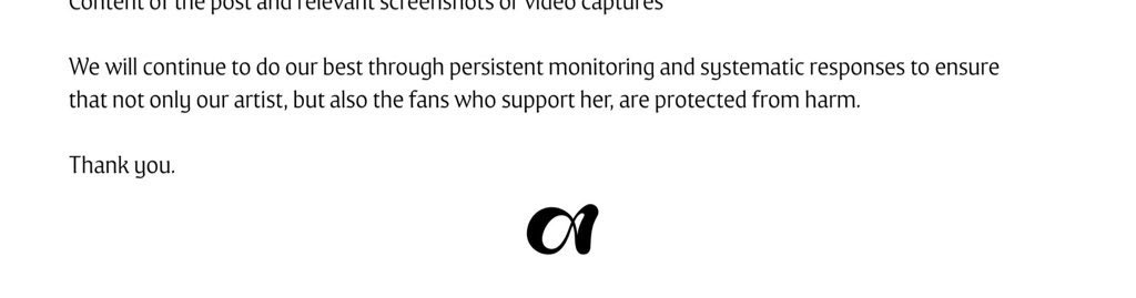 “not only our artist, but also the fans who support her are protected from harm.”

JENNIE WE WILL START A WAR FOR YOU
