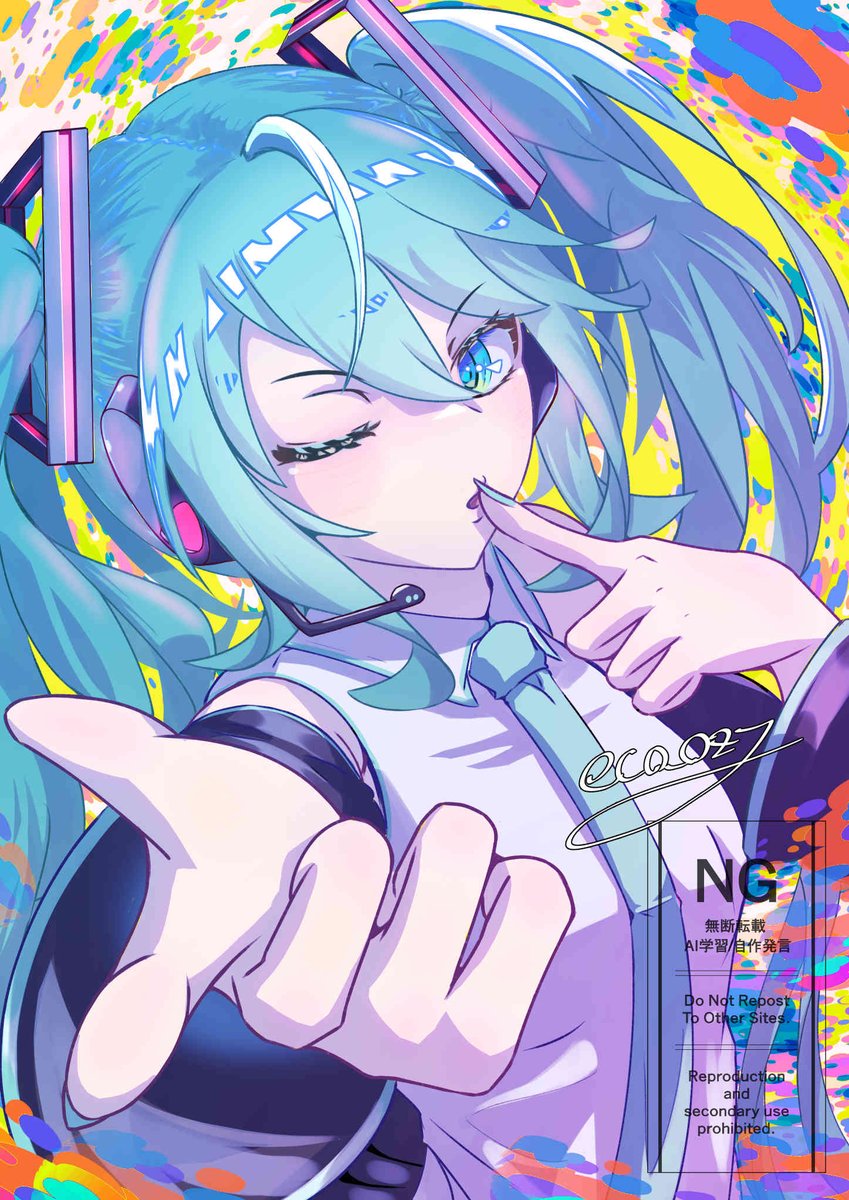 ミクさん（再掲）
#ミクの日 #ミクの日2026