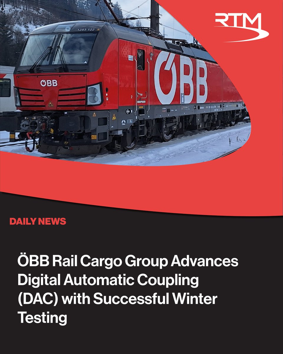 🚆❄️ÖBB Rail Cargo Group’s DAC demo train just survived brutal winter testing — and the results are game‑changing.

A major leap toward fully automated, digital freight trains
 
Read more:
railtechnologymagazine.com/articles/obb-r…

#RailFreight #DAC #RailTech