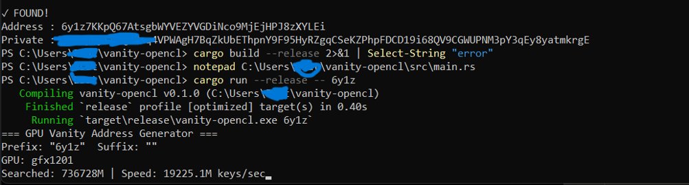 Solana Vanity Adress Generator $VAG tweet media