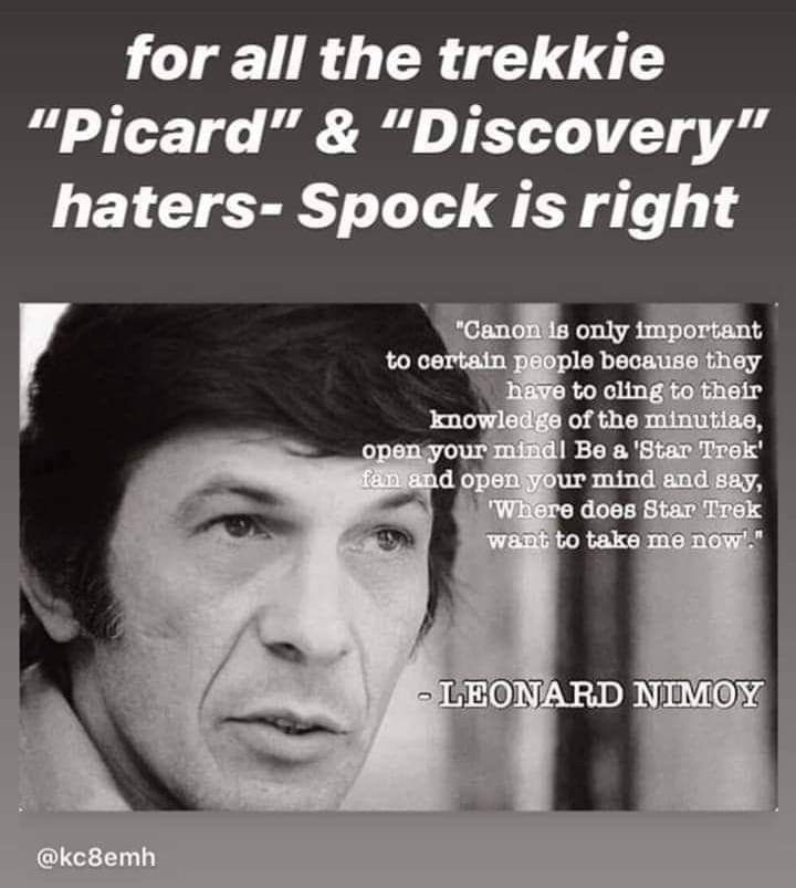 PerryRhodanFan's tweet photo. @TheTrekCentral Timeless Classic answer by Leonard Nimoy for people that hate on anything new in Star Trek: https://t.co/noLqrHlMD0