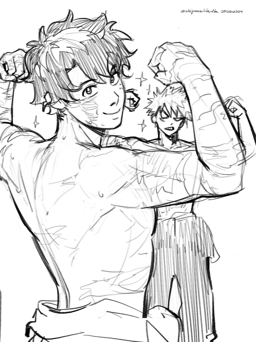 shipaccbkdk's tweet photo. Competitors😁💪✨

#deku #bakugou https://t.co/1X0TF87hVx