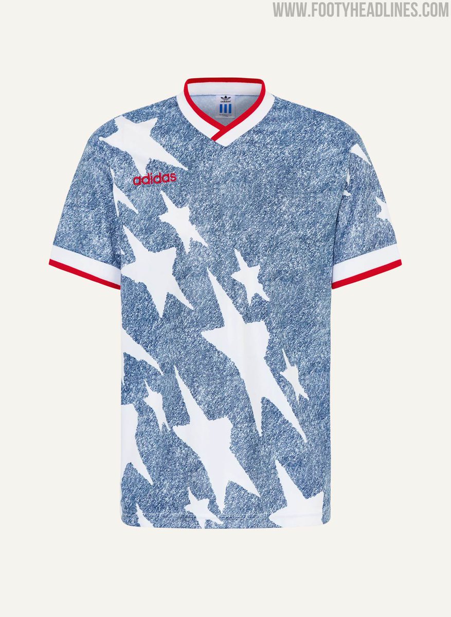 Footy_Headlines's tweet photo. 🇺🇸👖 The USA 1994 "Denim" Remake Kit launches tomorrow

No USA crest due to Nike deal https://t.co/eAB5nS5cX4