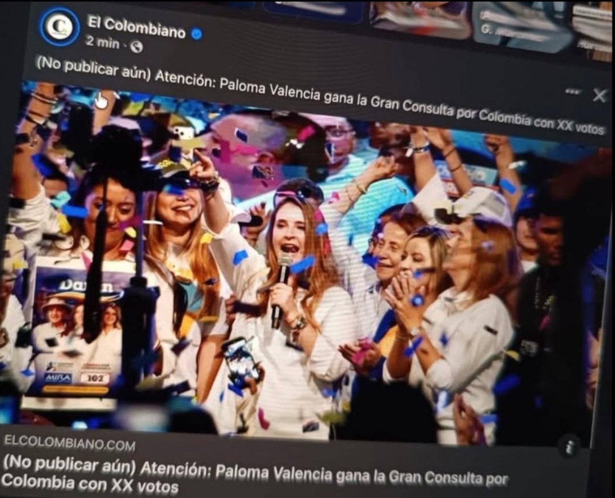 -Paloma ganó, y por mucho, la consulta de la derecha. Qué sorpresa. 

-Uff, sí, una sorpresa total. Nadie se lo esperaba.