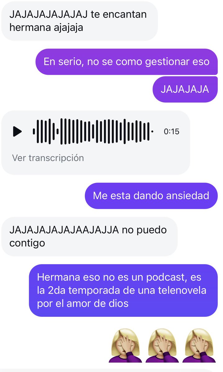 Cuando tu amiga te manda un audio de casi 13 minutos............ 🤯