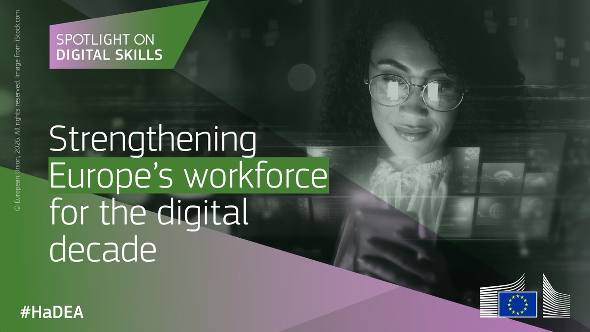 🔦 Spotlight on: digital skills

Discover #EUfunded projects managed by HaDEA improving digital skills at all levels and across sectors in Europe: hadea.ec.europa.eu/news/spotlight…

#HaDEASpotlight