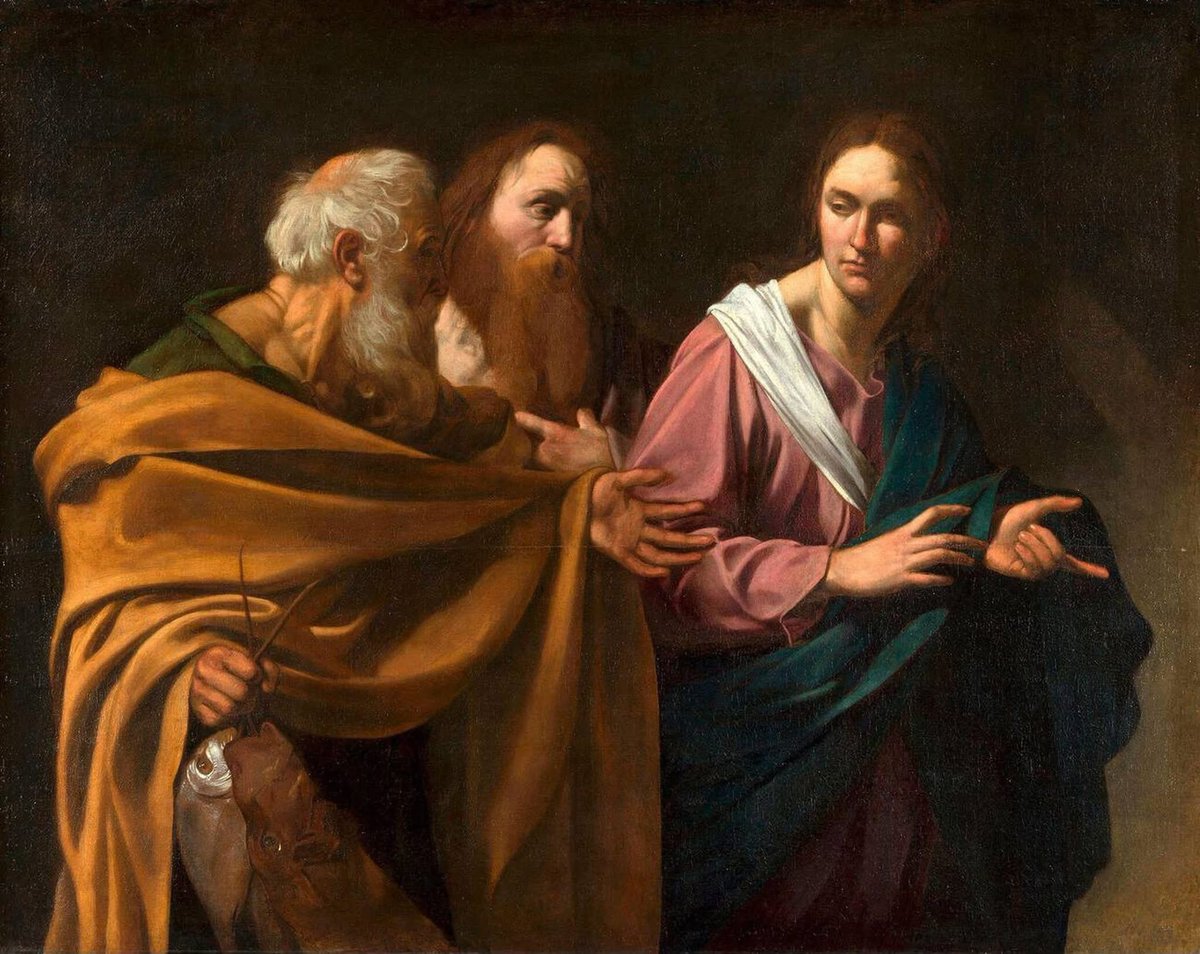Caravaggio, El Llamamiento de San Pedro y San Andrés, alrededor de 1605