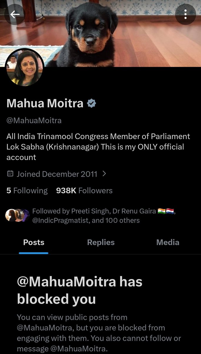<a href="/narendramodi/">Narendra Modi</a> But why is such behaviour being tolerated❓
What Ms @Mahuamoitra is stating is absolutely wrong. Her conducts and that of her party boss and the current hugely unpopular CM are UNBECOMING of a public representative. 
The person holding President's office and the the office are
