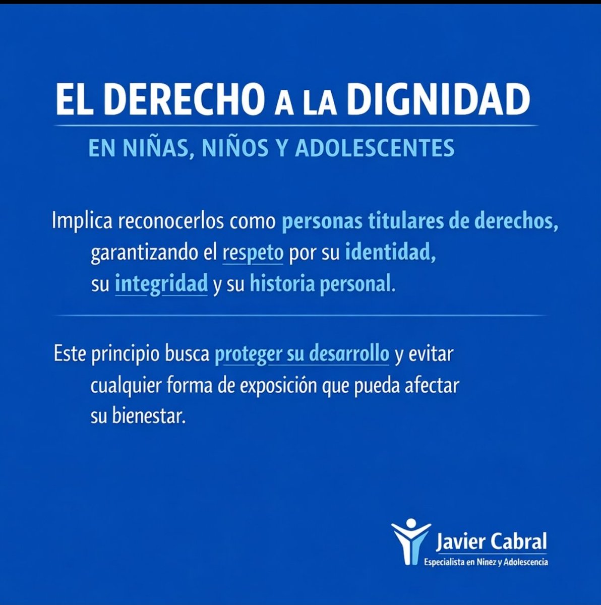 javiercabralcba's tweet photo. El derecho a la dignidad en NNyA implica resguardar su identidad y evitar su exposición pública, especialmente cuando han sido víctimas de vulneraciones de derechos.
Fortalecer la protección de las víctimas es fundamental. Pero también lo es cuidar cómo construimos nuestras leyes https://t.co/qi8IoxA0qJ