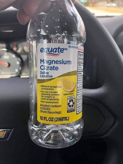 What happens when you drink 10 oz of Magnesium Citrate?
I'm glad you asked...
12:05 pm: It's time. You shotgun a 10 oz bottle like it's a lukewarm PBR and you don't want to be a pansy in front of your older brother's friends.
It's suppose to be lemon flavored but it's becoming