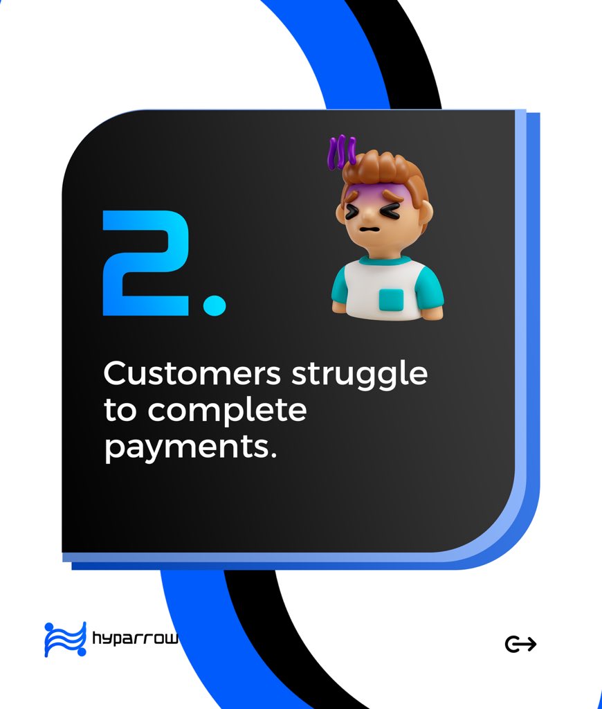 hyparrow's tweet photo. Payment issues holding your business back? 😓
 -Fixing payments takes forever -Customers give up halfway -Manual tracking = stress

Time for a system that works as hard as you do. 💳

 #BusinessTips #SmartPayments https://t.co/ZnuIRVIUu3