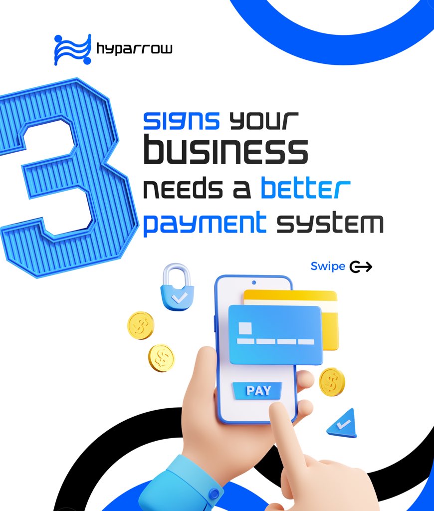 hyparrow's tweet photo. Payment issues holding your business back? 😓
 -Fixing payments takes forever -Customers give up halfway -Manual tracking = stress

Time for a system that works as hard as you do. 💳

 #BusinessTips #SmartPayments https://t.co/ZnuIRVIUu3