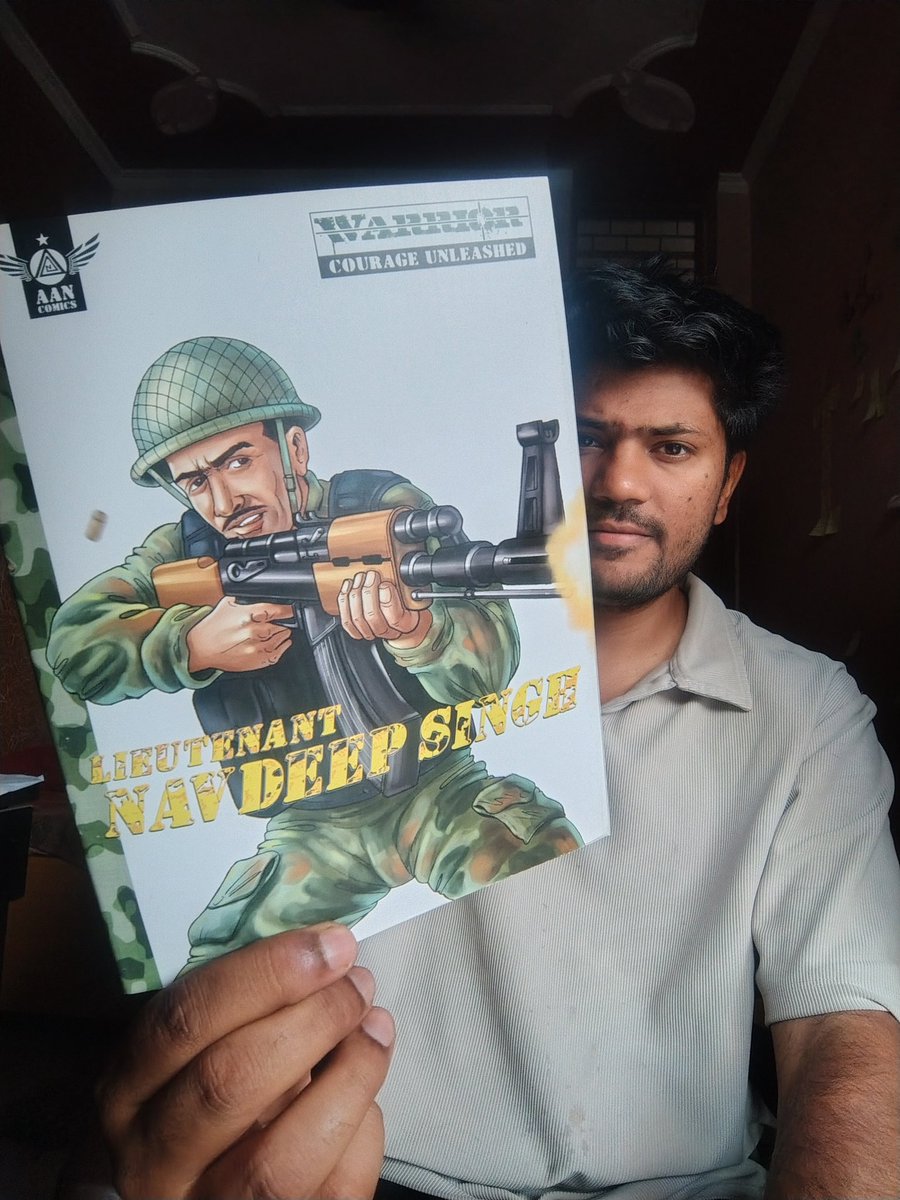 im_PkOET's tweet photo. #finished_reading #WarriorSeries (Lieutenant Navdeep Singh) by #RishiKumar
@AanComics
अशोक चक्र विजेता 15 Maratha Light Infantry के नवदीप सिंह जी के LoC 2011 दौरान दिए बलिदान के बारे में जिन्होंने कश्मीर में एक और 'मुंबई' होने से रोका
#AANComics #NavdeepSingh #Bookish_imPkOET https://t.co/KRTy4Ilrvg