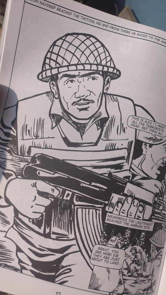 im_PkOET's tweet photo. #finished_reading #WarriorSeries (Lieutenant Navdeep Singh) by #RishiKumar
@AanComics
अशोक चक्र विजेता 15 Maratha Light Infantry के नवदीप सिंह जी के LoC 2011 दौरान दिए बलिदान के बारे में जिन्होंने कश्मीर में एक और 'मुंबई' होने से रोका
#AANComics #NavdeepSingh #Bookish_imPkOET https://t.co/KRTy4Ilrvg