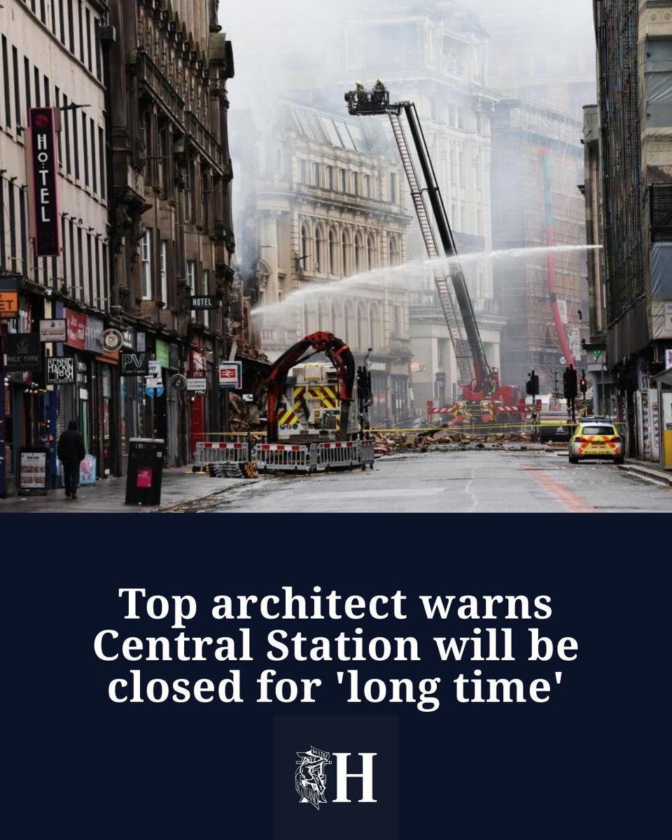 'I can't imagine how the glass roof won't be significantly affected'

The leading architect behind the refurbishment of Glasgow Central station 25 years ago has warned its roof will have to be rebuilt 👇