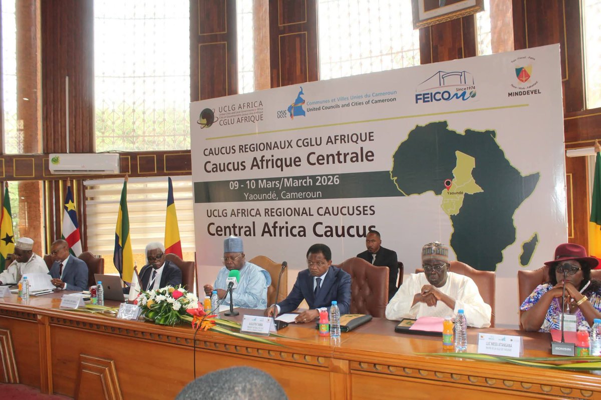 MINDDEVEL1's tweet photo. 🇨🇲 LE CAMEROUN AU CŒUR DE LA DÉCENTRALISATION AFRICAINE : OUVERTURE DU CAUCUS RÉGIONAL DES CGLU AFRIQUE 🌍
Le Cameroun accueille avec fierté les travaux du Caucus Régional des Cités et Gouvernements Locaux Unis d’Afrique (CGLU Afrique). 🏛️✨
#MINDDEVEL #CGLUA https://t.co/aLlh52uNUA
