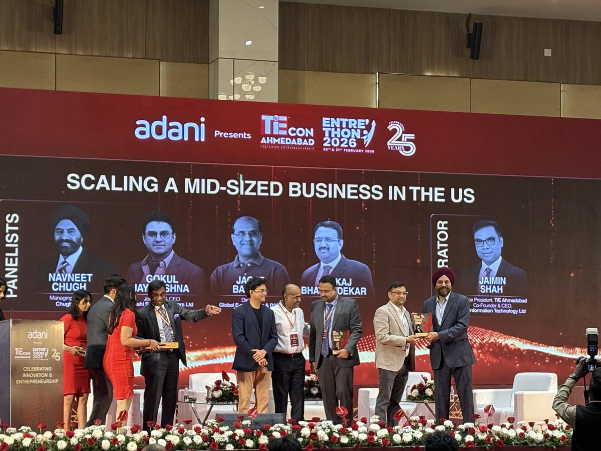 #Event 
Mr. Navneet Chugh, Managing Partner at Chugh LLP, along with Team Chugh, attended TiEcon Ahmedabad Entre’thon 2026, held in Ahmedabad, India, from February 20–21, 2026—an inspiring celebration of innovation and entrepreneurship.