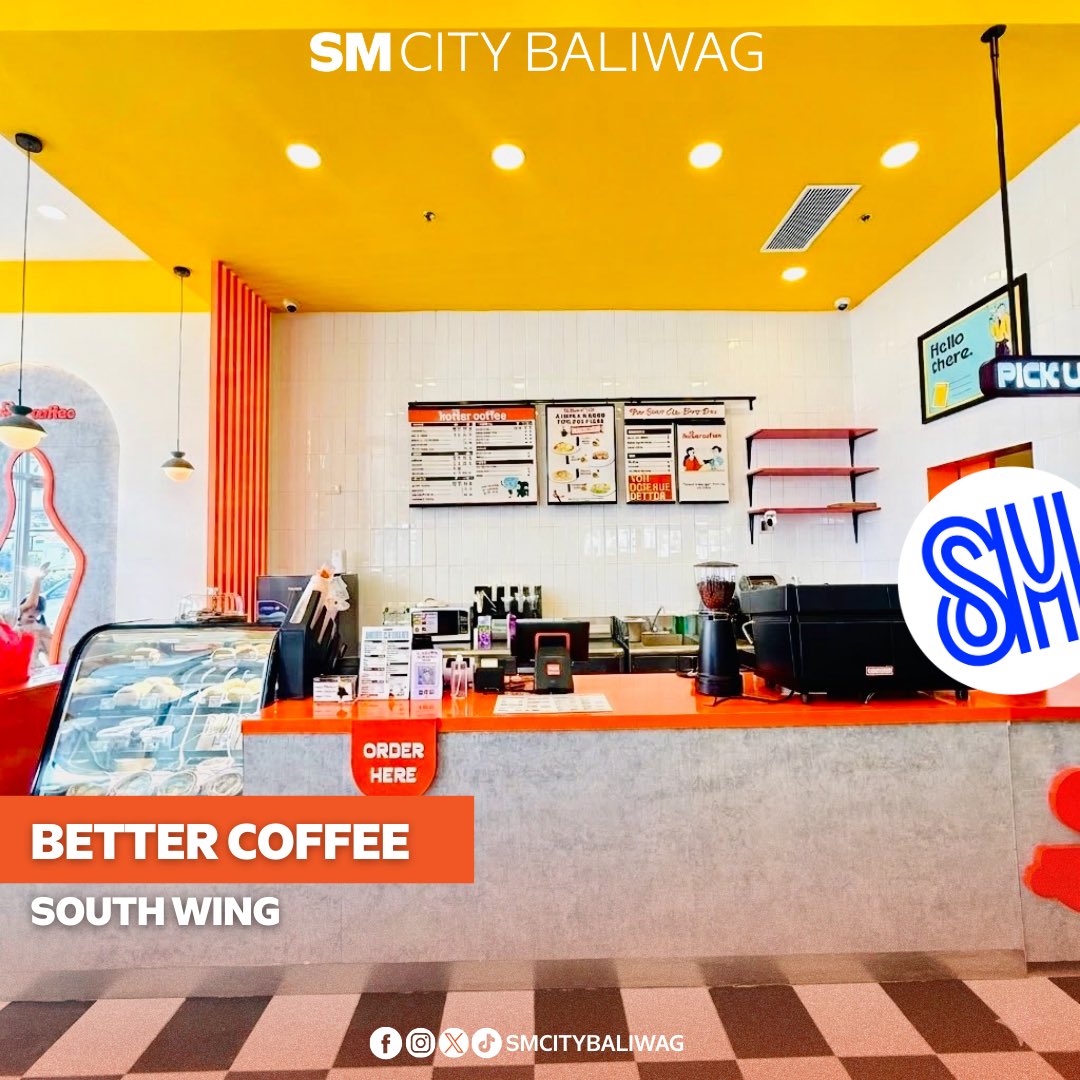 SMCityBaliwag's tweet photo. Go ALL OUT and MAX your coffee moments. ☕✨

Your new coffee spot is here! Better Coffee is now open at your most-loved SM City Baliwag—perfect for your quick caffeine fix, chill catch-ups, or study breaks.

Drop by and sip something better today. 🧡

#EverythingsHereAtSM https://t.co/YQL78WuRkS