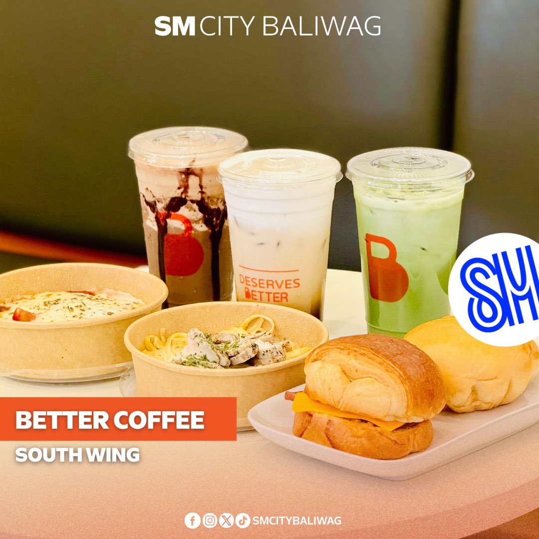 SMCityBaliwag's tweet photo. Go ALL OUT and MAX your coffee moments. ☕✨

Your new coffee spot is here! Better Coffee is now open at your most-loved SM City Baliwag—perfect for your quick caffeine fix, chill catch-ups, or study breaks.

Drop by and sip something better today. 🧡

#EverythingsHereAtSM https://t.co/YQL78WuRkS