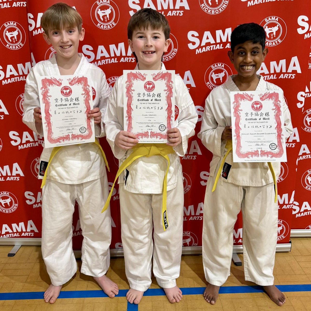 SamaMartialArts's tweet photo. Congratulations to those karate students that passed their new belts at our Hastings grade on Saturday. A great standard with grade examiner SAMA Chief instructor Hanshi Alan Gibson awarding a high number of 1st pass marks as well! Pictured are some of the students from the day. https://t.co/F8TmgBIaWz