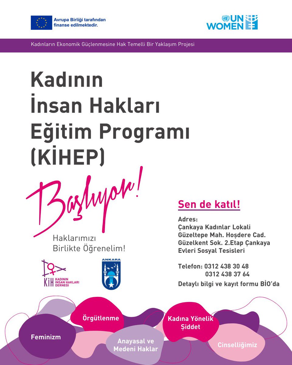 Ankara Büyükşehir Belediyesi Kadın Danışma Merkezi tweet media