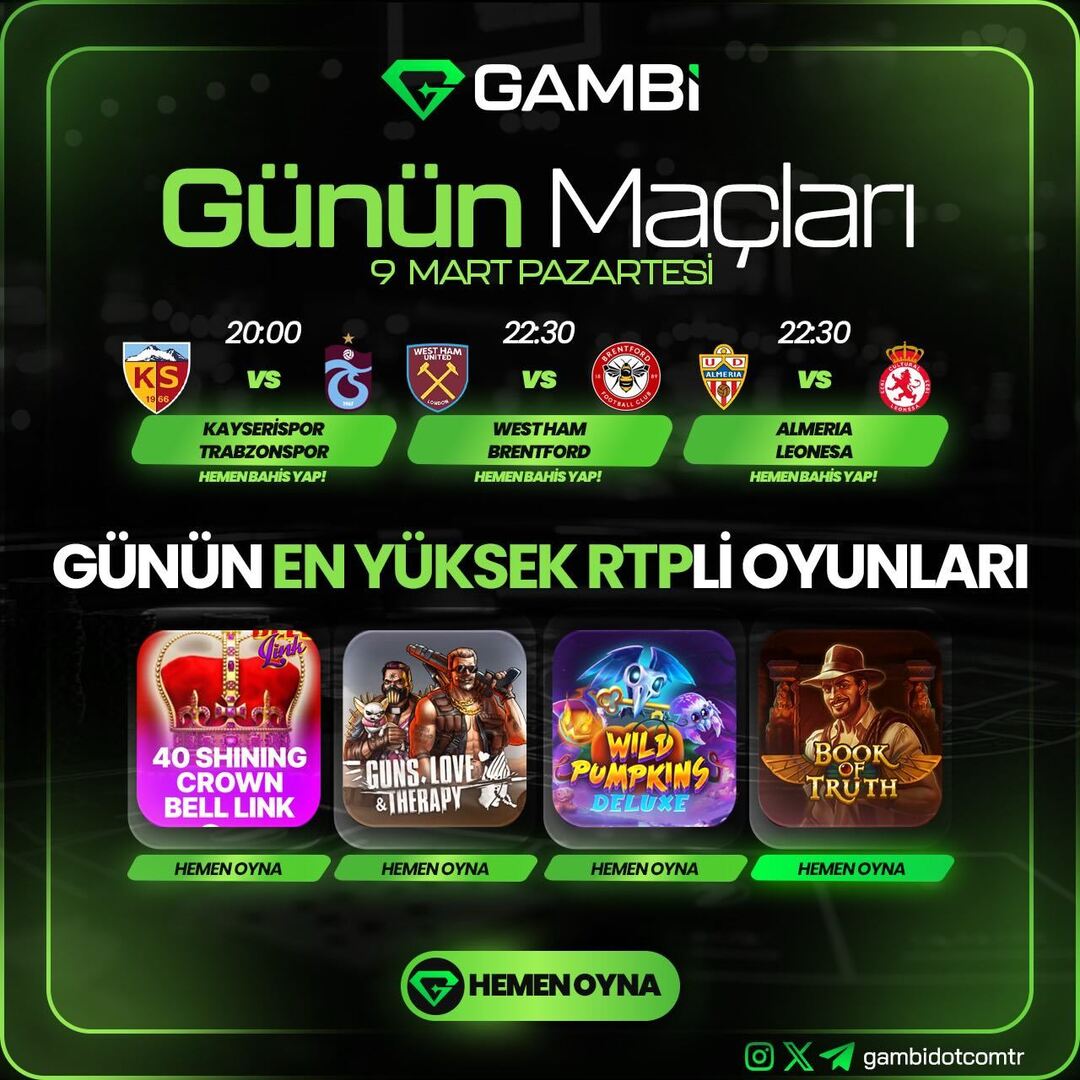 gambifox's tweet photo. Güncel fırsatlar için hemen katılın: hızlı çekim ve güvenli online casino deneyimiyle kazanmaya başlayın. 
Gambi’de bugün en yüksek RTP’li oyunlar ve canlı maç heyecanı bir arada; bonus ve freespin sizleri bekliyor. 
Güncel giriş: https://t.co/RJphADE43M
#Gambi #GambiCasino #Sl… https://t.co/8gvu8OfxZo