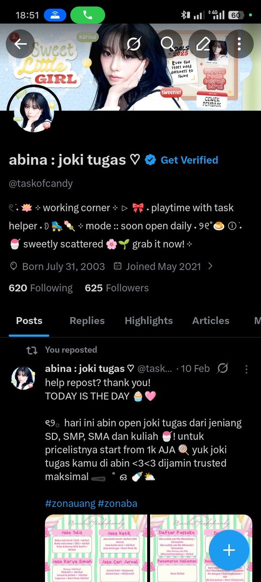 abina : joki tugas ♡ tweet media