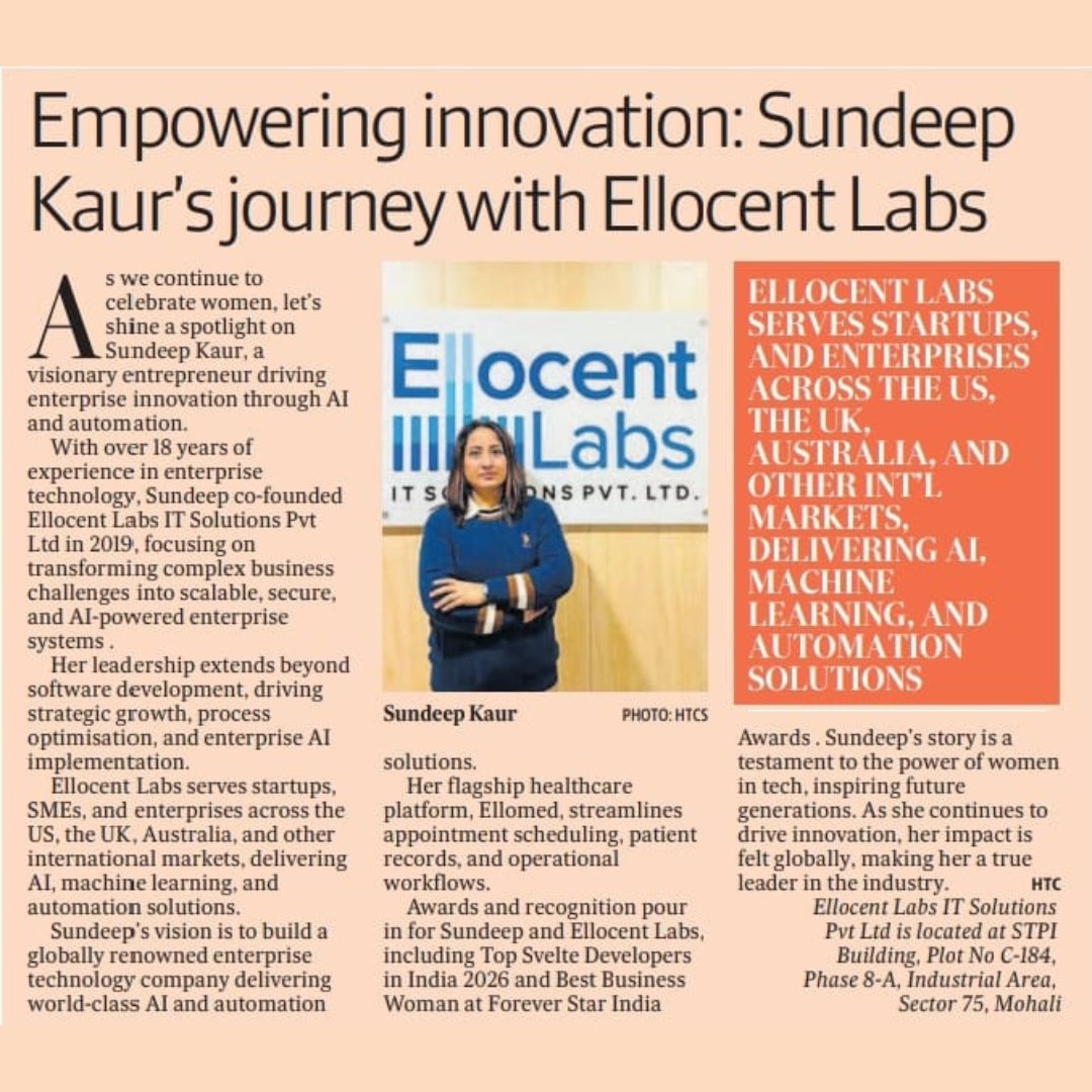 Ellocent Labs IT Solutions pvt. ltd. tweet media