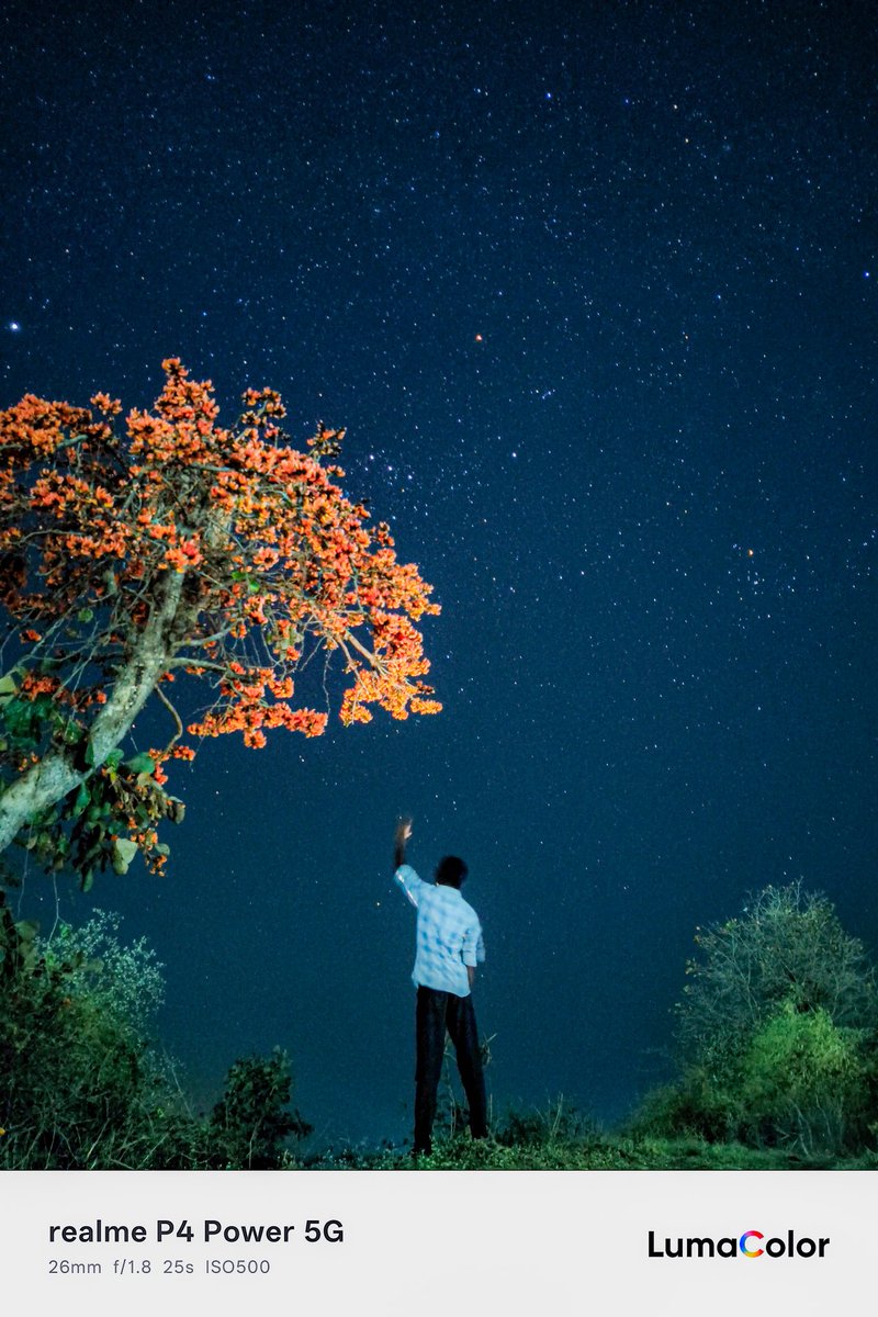 bhoyarg203's tweet photo. Spring + Night Sky  📸 🌷🌌
50MP Sony OIS camera Of realme P4 Power 5G 
#Shotonrealme #realmecreator #realmeCommunityIndia https://t.co/5wgG8f28Ik