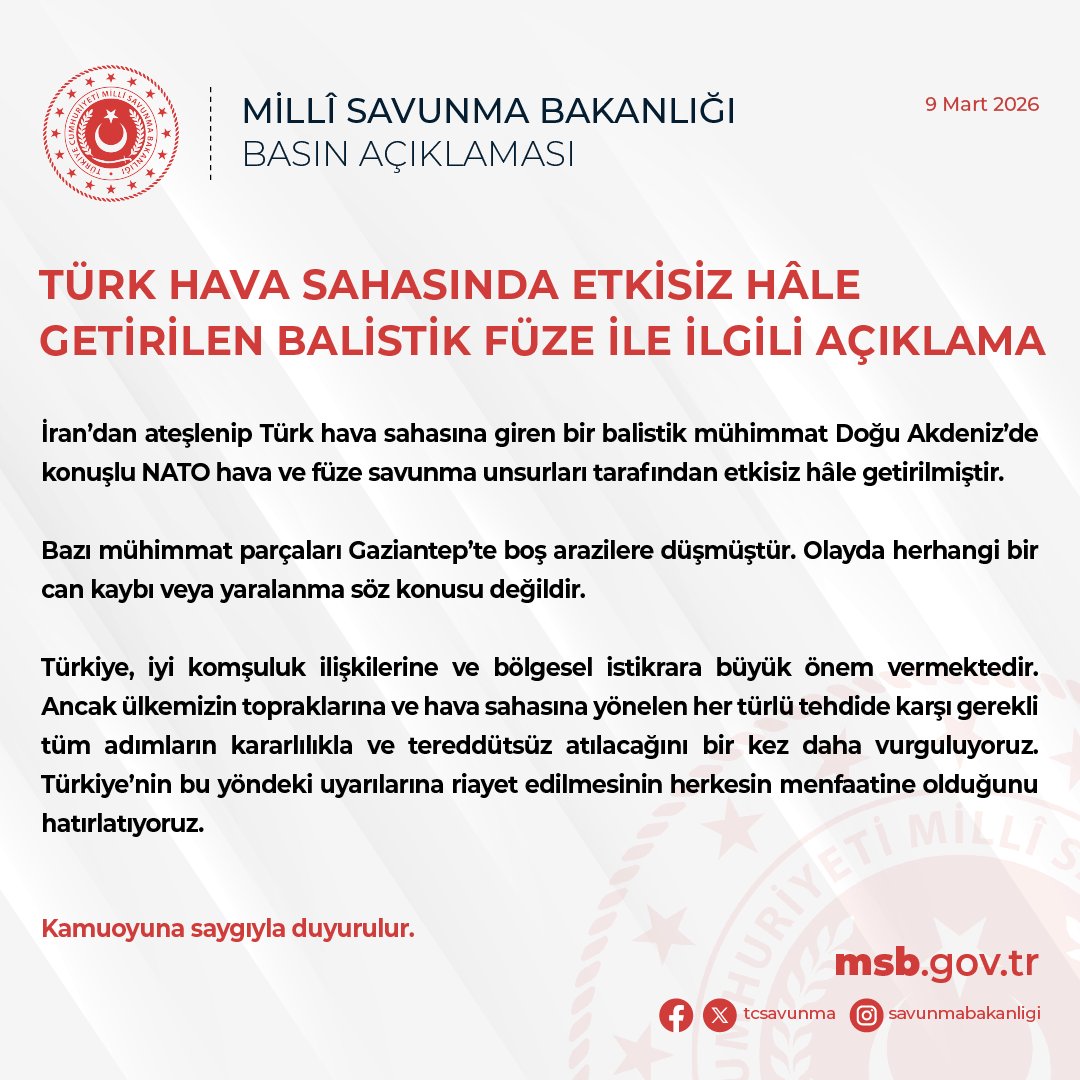 T.C. Millî Savunma Bakanlığı tweet media