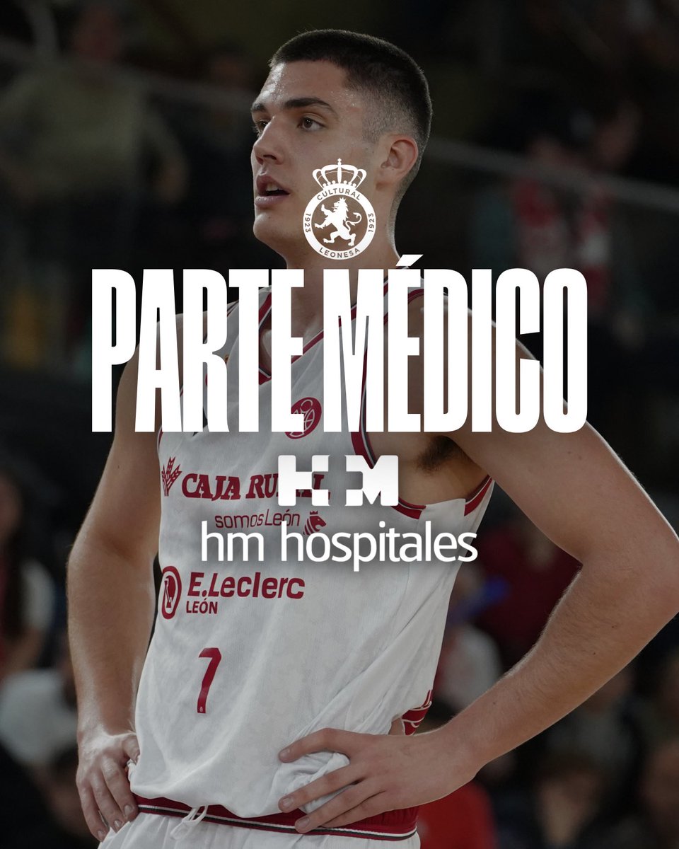 CultuBaloncesto's tweet photo. 🩺 𝗣𝗔𝗥𝗧𝗘 𝗠𝗘́𝗗𝗜𝗖𝗢 | Pablo Orenga

El jugador sufre una rotura del menisco interno. Tras varios meses siguiendo métodos conservadores, finalmente mañana será intervenido quirúrgicamente.

Se trata de una lesión de larga duración y se perderá el resto de la temporada. https://t.co/gBjVpoIEvE