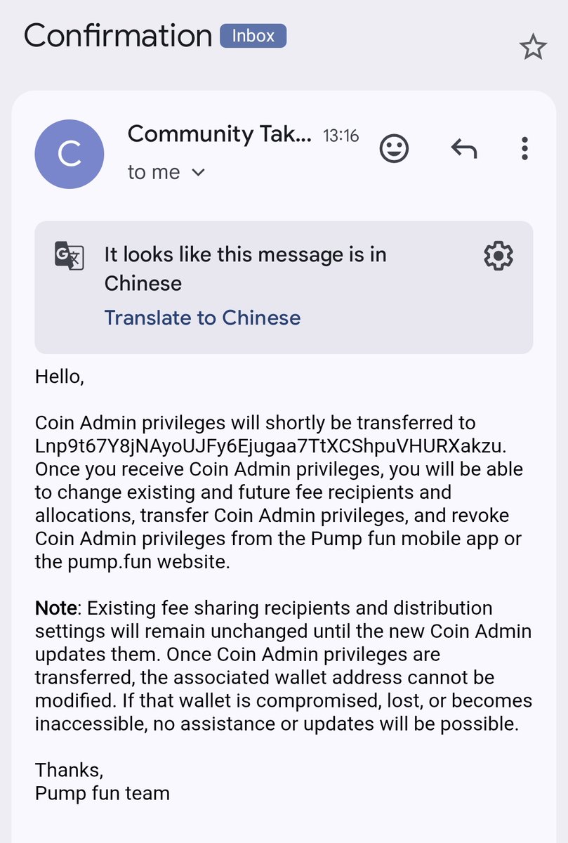 CTO is approved ✅ Creator costs will be allocated as marketing expenses, including buyback and marketing.