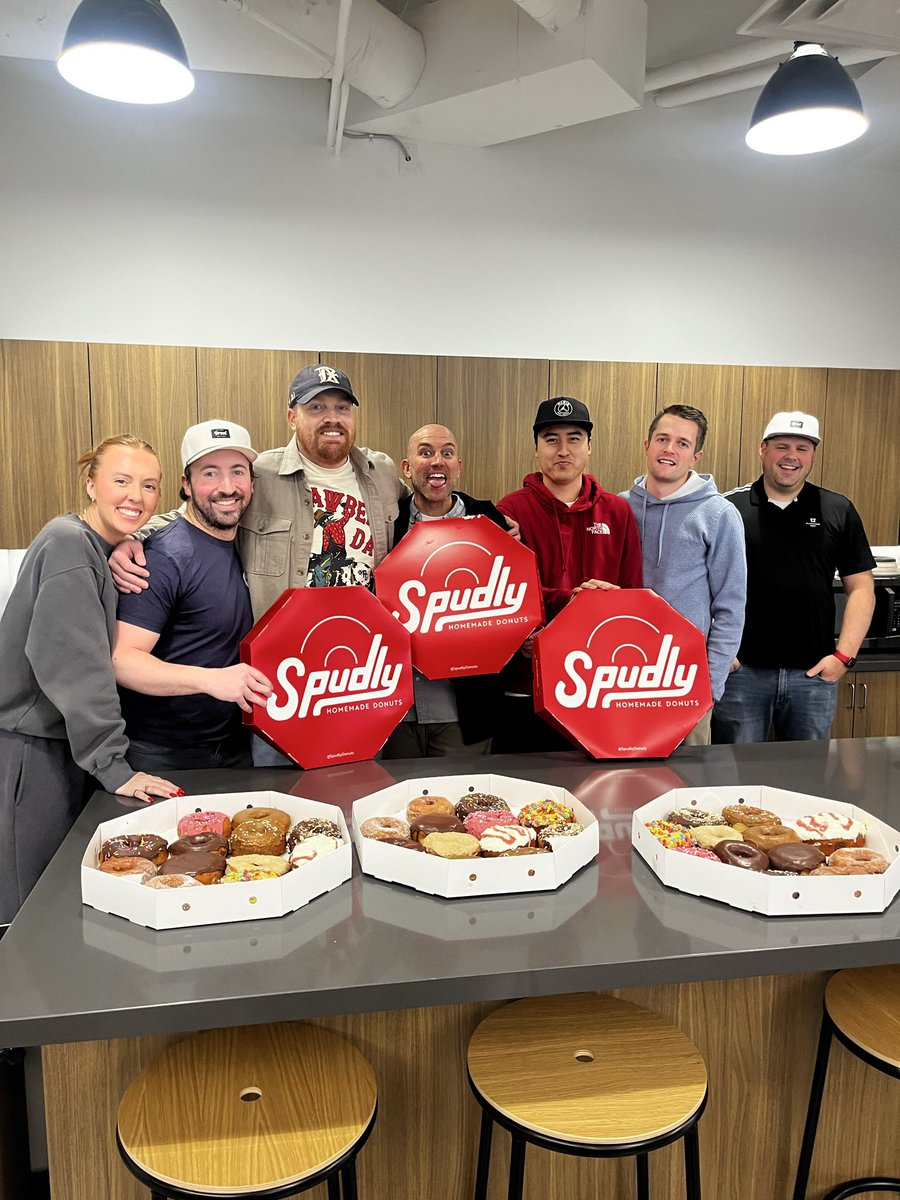SpudlyDonuts's tweet photo. Big congrats to these amazing businesses! 🎉🍩

We had so much fun dropping off fresh Spudly donuts and meeting the awesome teams behind these companies. Supporting local businesses and sharing donuts… honestly the perfect combo.

Follow us to stay updated on our giveaways! https://t.co/mHlNq5xysh