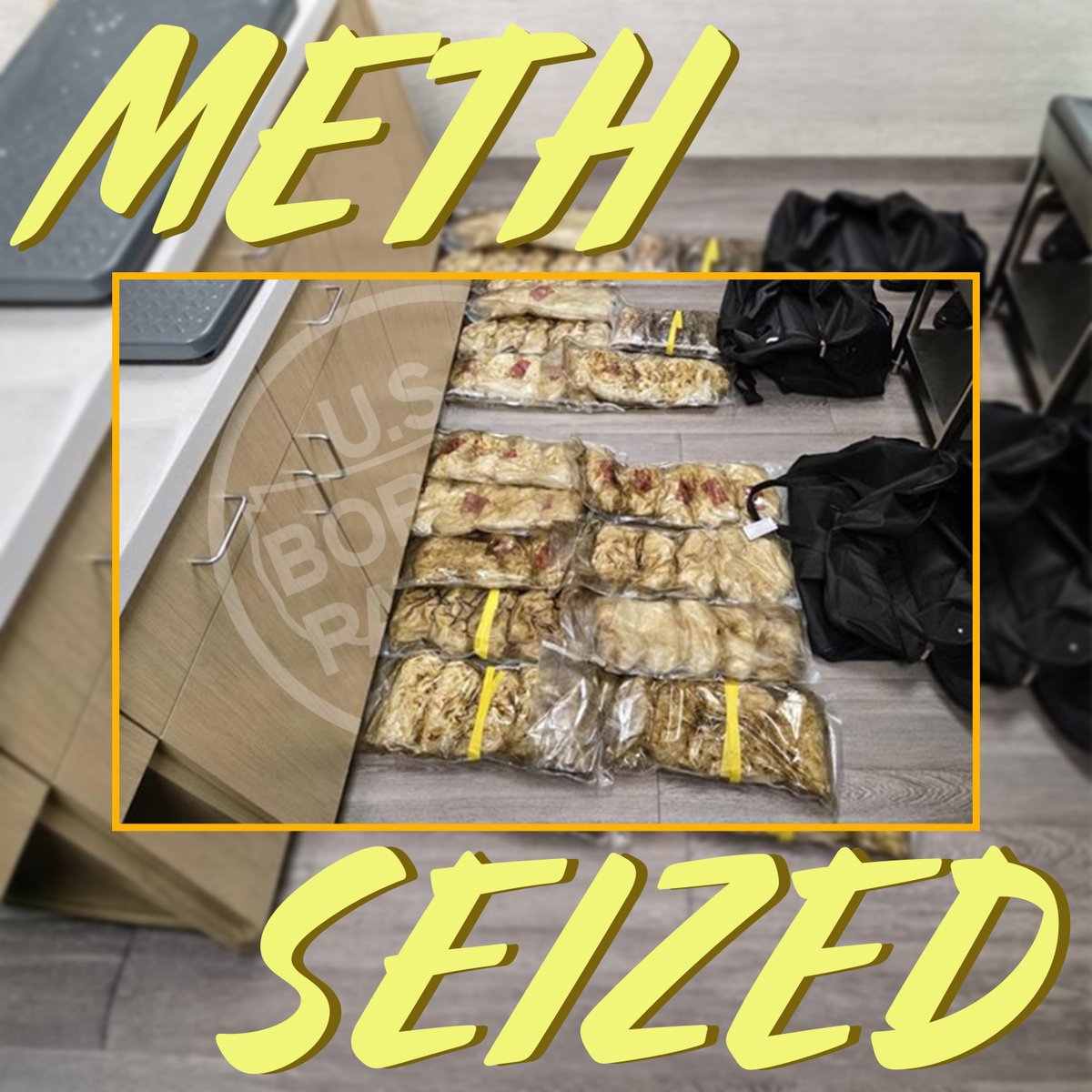 borderObserver's tweet image. #STATUS 2026-Mar-10

Search Engine 66 Headlines for #Mon  9 Mar 2026
hayzwire.com/index.html

#Photos @USBPChief 9 Mar
USBP and the San Diego Sheriff's Office discovered 16 packages of #methamphetamine near Chula Vista, CA.