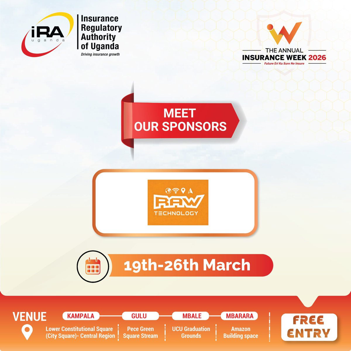 keithnamu's tweet photo. The another Bronze Sponsor is @Rawtec 

RAW Technology is a Ugandan technology company specializing in GPS fleet tracking, telematics, Industrial IoT, and public connectivity solutions that help businesses monitor assets and improve efficiency.  

Their presence at #InsuranceWeek2026 highlights how technology supports modern insurance through risk monitoring, data collection, and smarter asset protection.