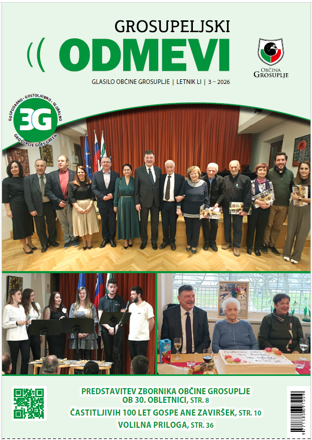 Izšla je nova številka Grosupeljskih odmevov. 🗞️🌷

👉 grosuplje.si/objava/1252205

Želimo vam prijetno branje! 😊

#grosupeljskiodmevi