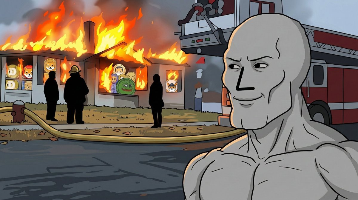 NoPurposeChad's tweet photo. Day 3 of promoting my own coin $NPC

When your portfolio is a literal dumpster fire, but you’re still a total chad. 🔥📉🤡 

#NPC #NoPurposeChad #MemeCoin #Solana #MaximumGains #CryptoLife #ToTheMoonOrBust https://t.co/zFgcqhKVst
