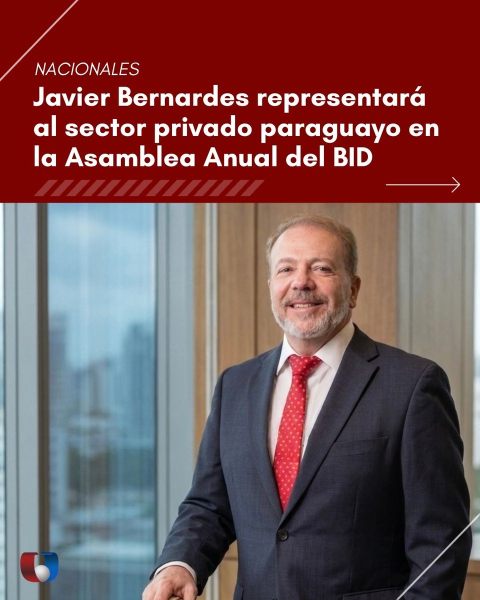 Unicanal's tweet photo. IMPORTANTE REPRESENTACIÓN ✅

🔝 El CEO del Grupo JBB, Javier Bernardes, participará como panelista en uno de los foros económicos más importantes del hemisferio.

➡️ Se trata de la Asamblea Anual de Gobernadores del BID, un hito que posiciona a Paraguay y al sector privado nacional en el centro del debate sobre desarrollo.

#Unicanal