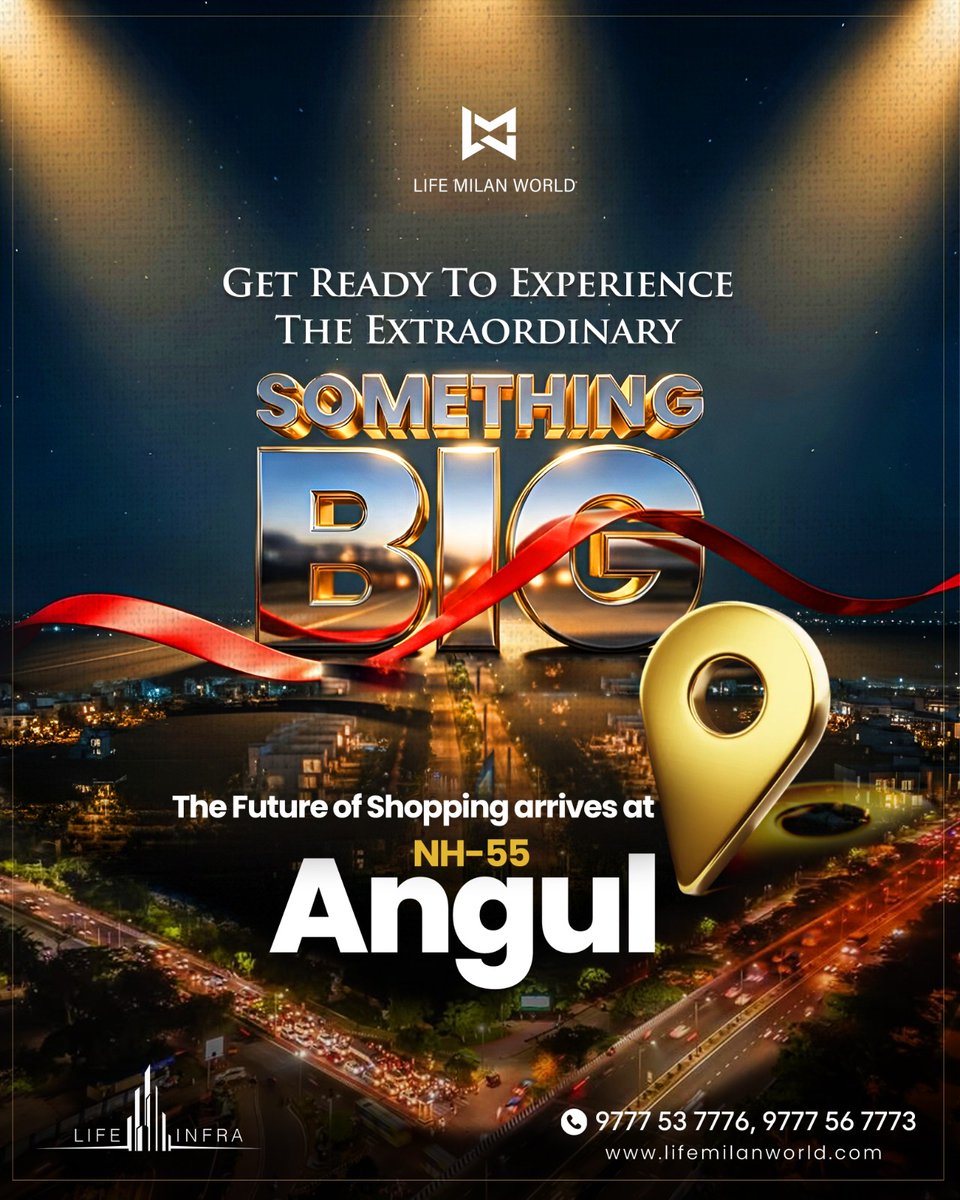 Lifemilanworld's tweet image. ✨ Get ready to experience the extraordinary at Life Milan World!
The Future of Shopping is arriving at NH-55, Angul with world-class retail and lifestyle experiences.

#shoppingdestination #commercialproject #retailspace #businessgrowth #investmentopportunity