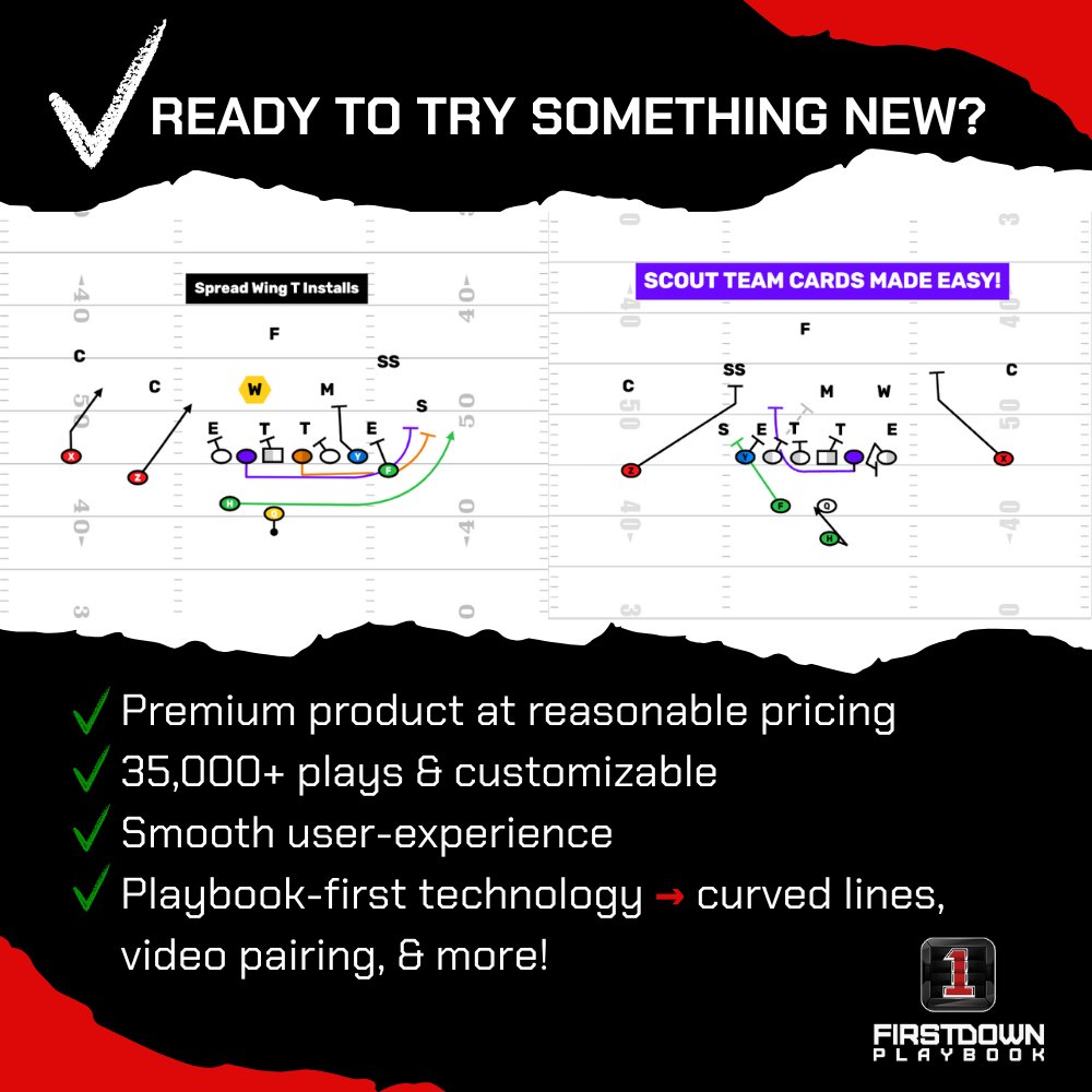 FDPlayBook's tweet image. Monday morning momentum starts now. 🏈
Join the coaches already building smarter playbooks and getting ahead this season.

Start here for FREE- hubs.ly/Q045G1sf0

#HighSchoolFootball #CoachLife #FootballCoaches #GamePlanning #MondayMotivation #CoachingTools