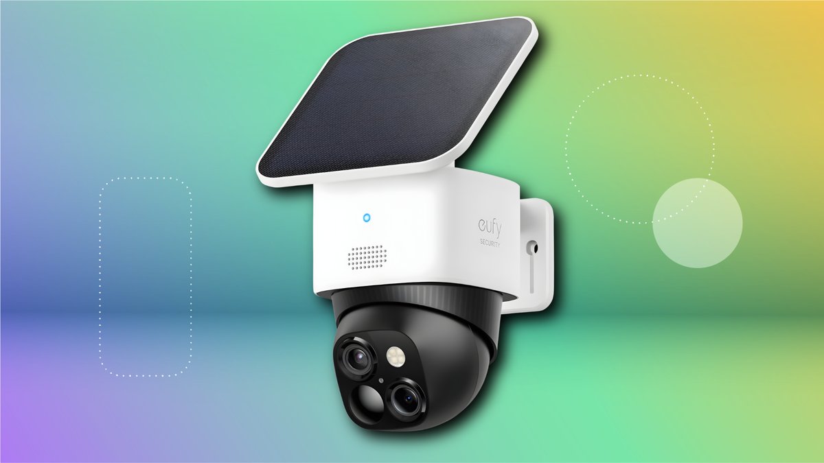 CNET's tweet photo. The Eufy SoloCam S340, a 4K pan/tilt outdoor model, includes a detachable solar panel and AI features to detect people and animals. Grab it now for $160 (down from $200) https://t.co/qDGNNPEm2e https://t.co/TtUPIdpiGI